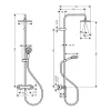 Душевая система Hansgrohe Vernis Shape Showerpipe с термостатом (26286670)- Фото 2